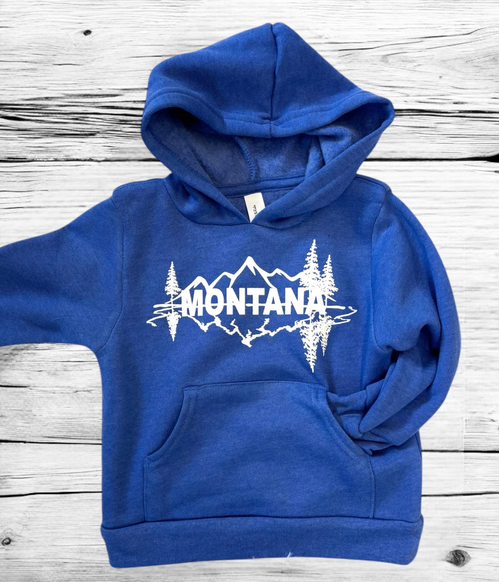 Toddler Blue Montana Reflection Hoodie