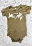Olive Montana Reflection Triblend Onesie