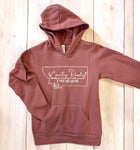 Youth Mauve Country Roads Montana Hoodie