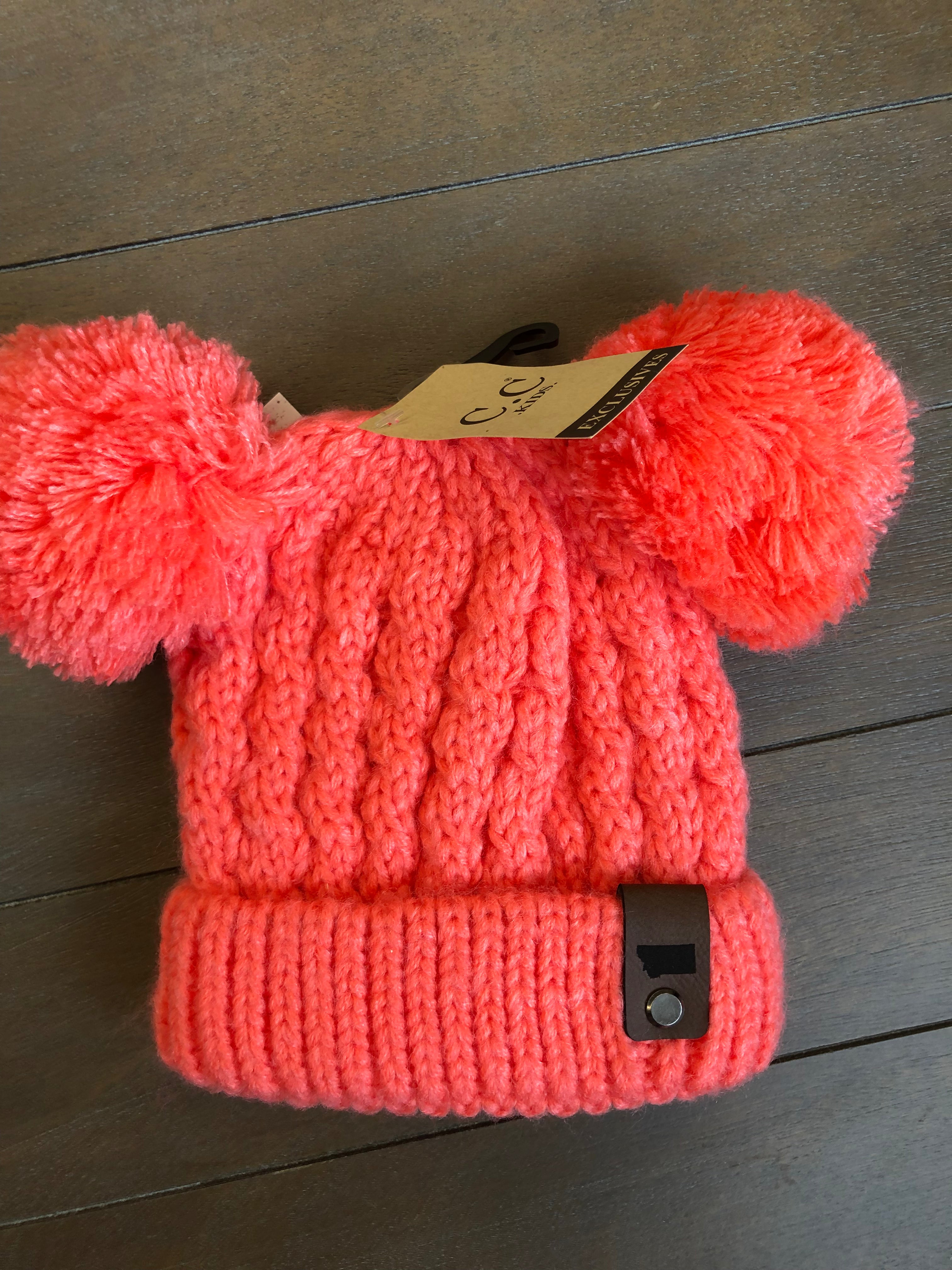 Infant/Little kids Montana Double Pom CC Beanie